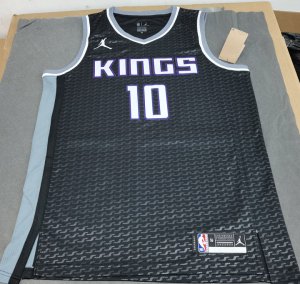 NBA 10 Sabonis Sacramento Kings statement Maillot noir